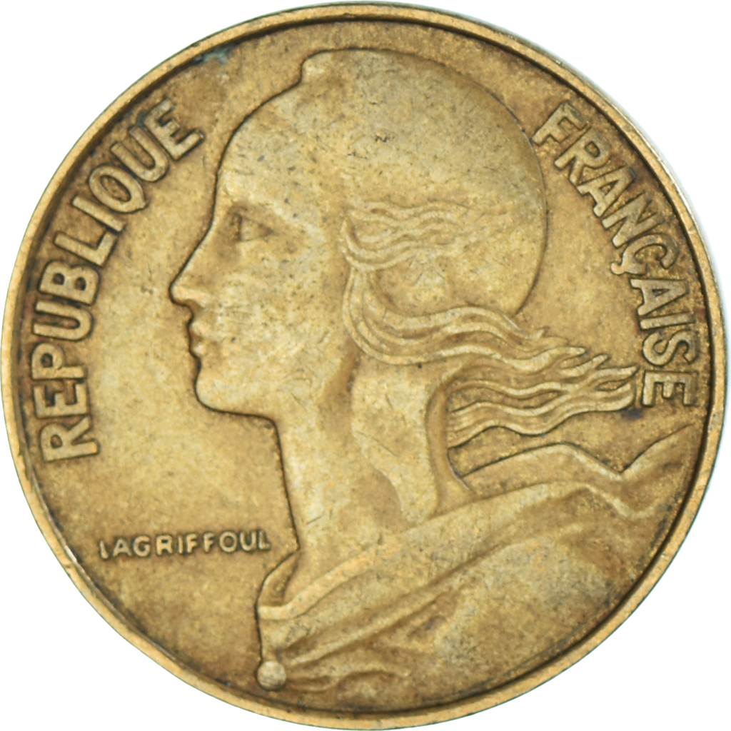 Coin, France, 20 Centimes, 1972