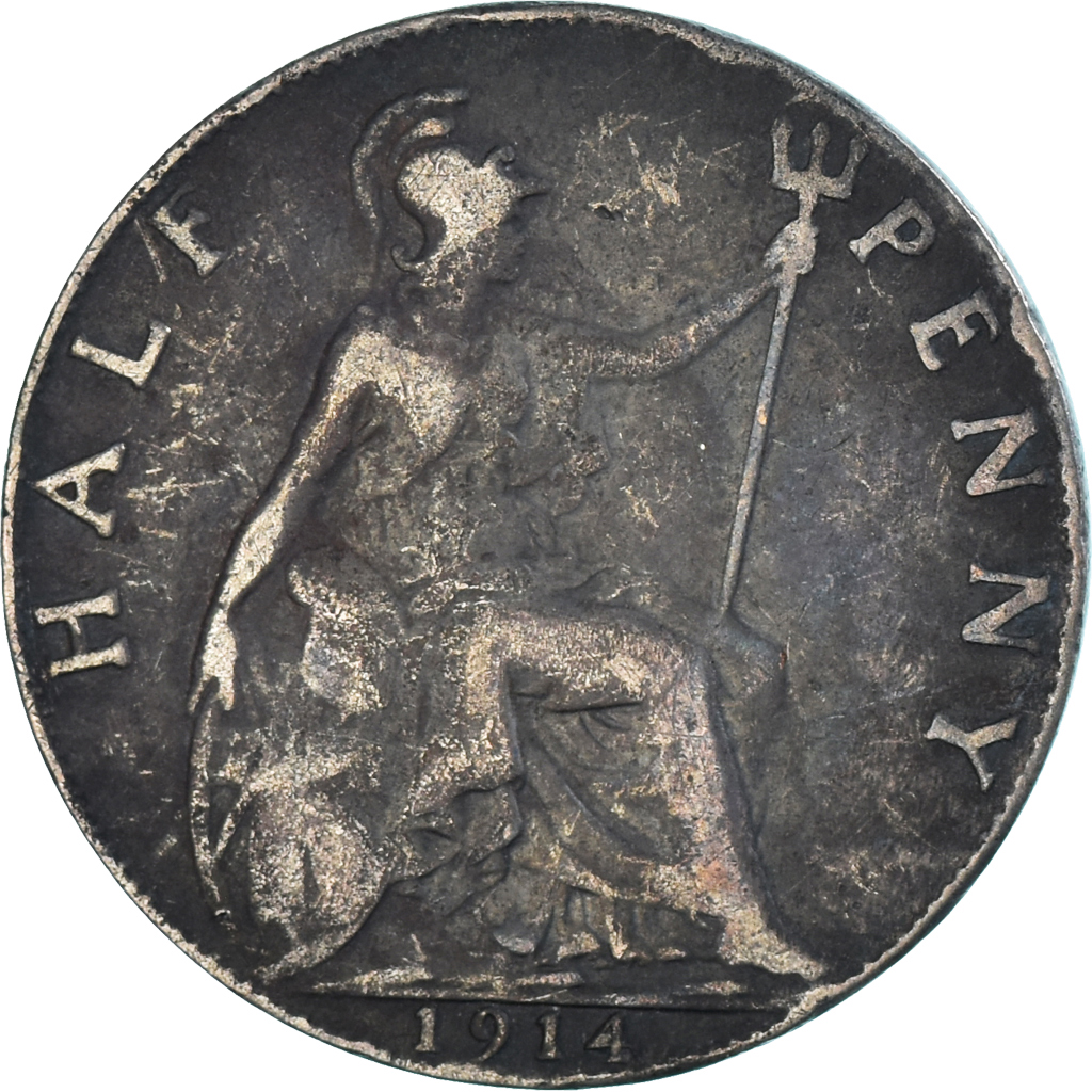 Coin, Great Britain, 1/2 Penny, 1914