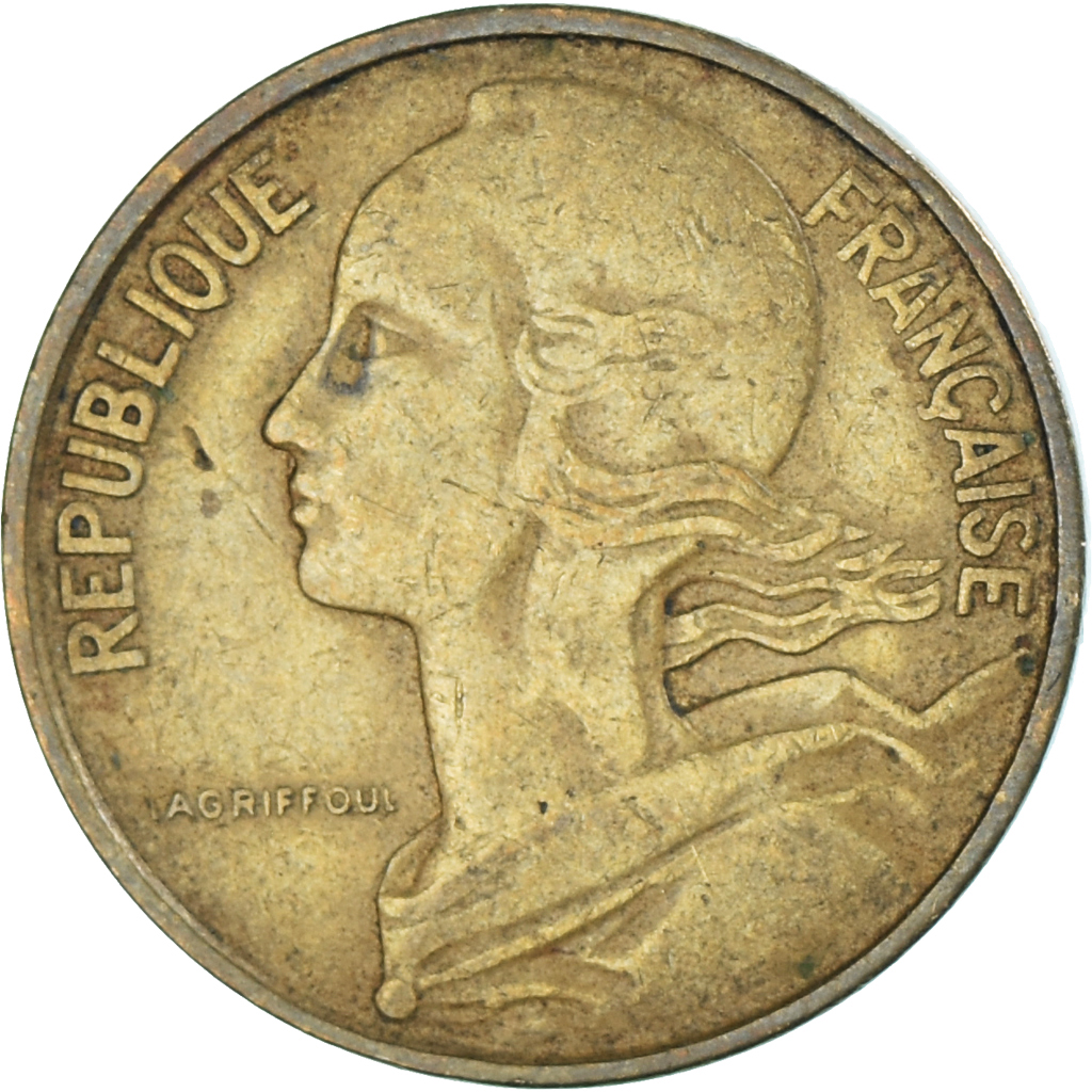 Coin, France, 10 Centimes, 1963