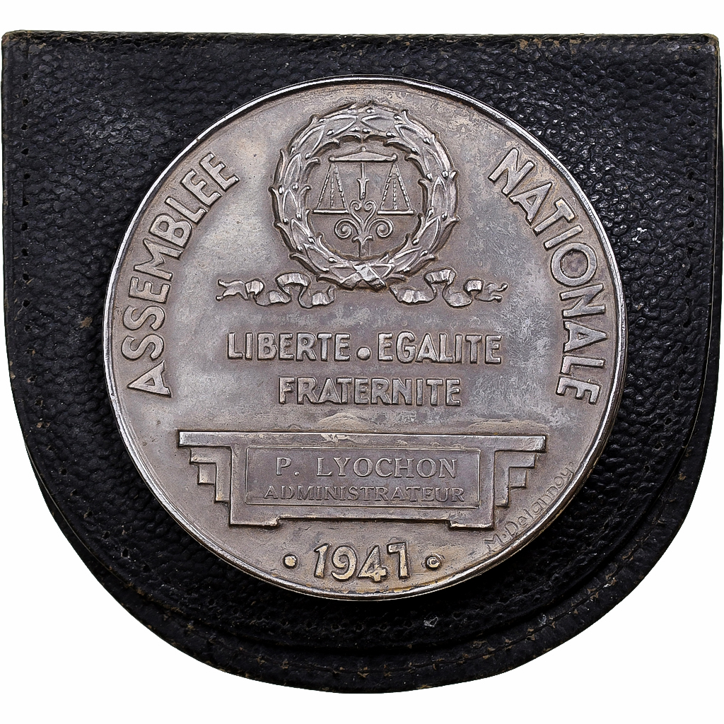 France, Medal, Assemblée Nationale, 1947, Silver, Baron, 