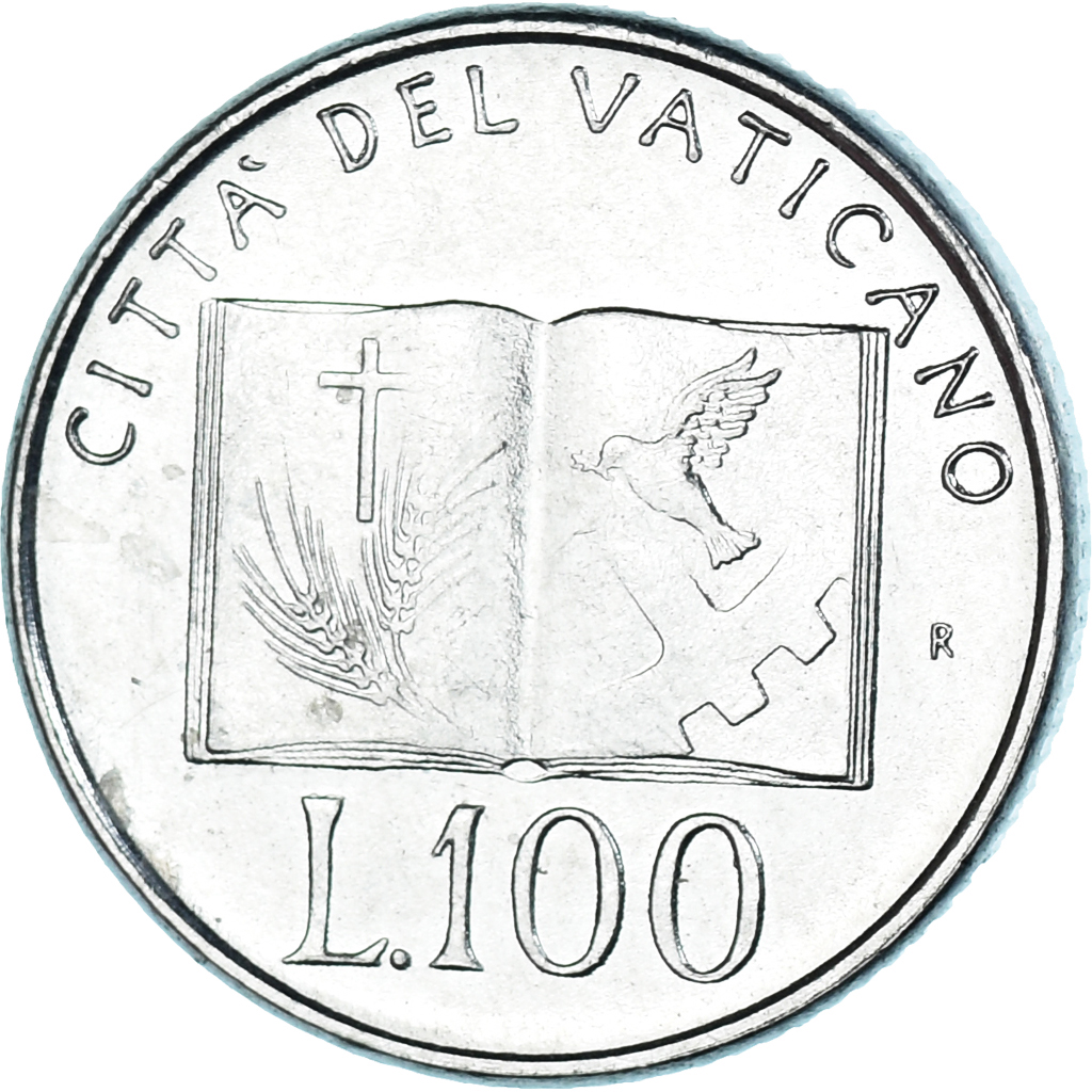 Vatican, 100 Lire, 1992, Nickel, 