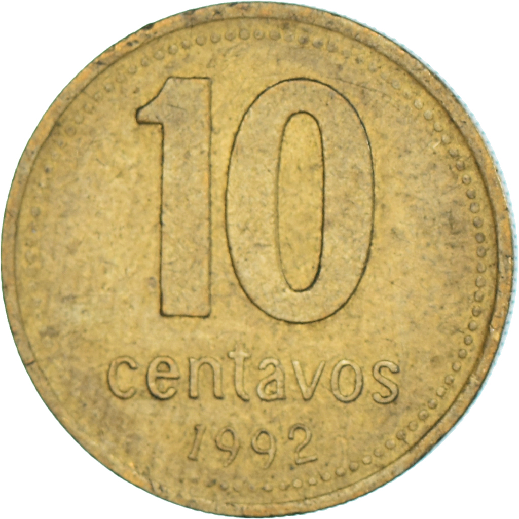 Coin, Argentina, 10 Centavos, 1992