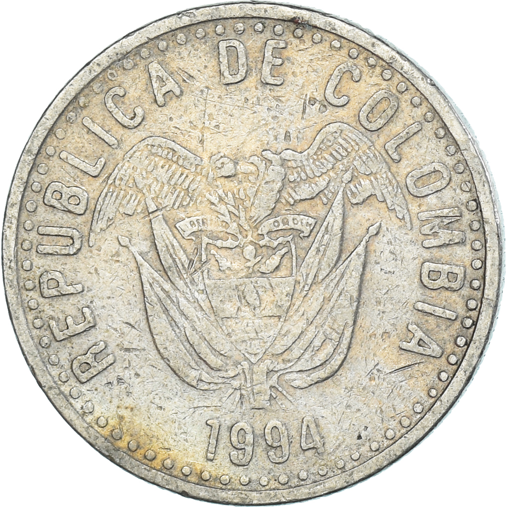 Coin, Colombia, 50 Pesos, 1994