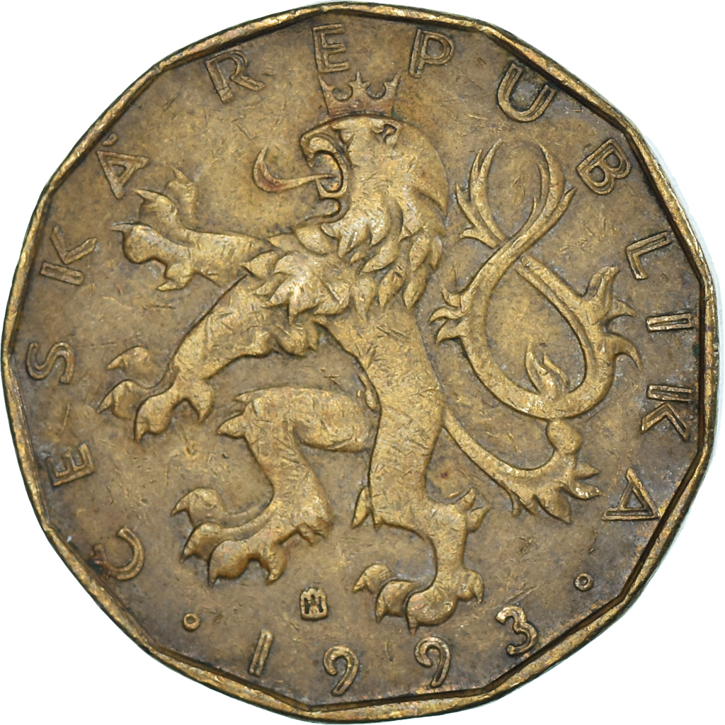 Coin, Czech Republic, 20 Korun, 1993