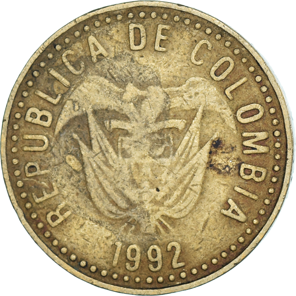 Coin, Colombia, 100 Pesos, 1992