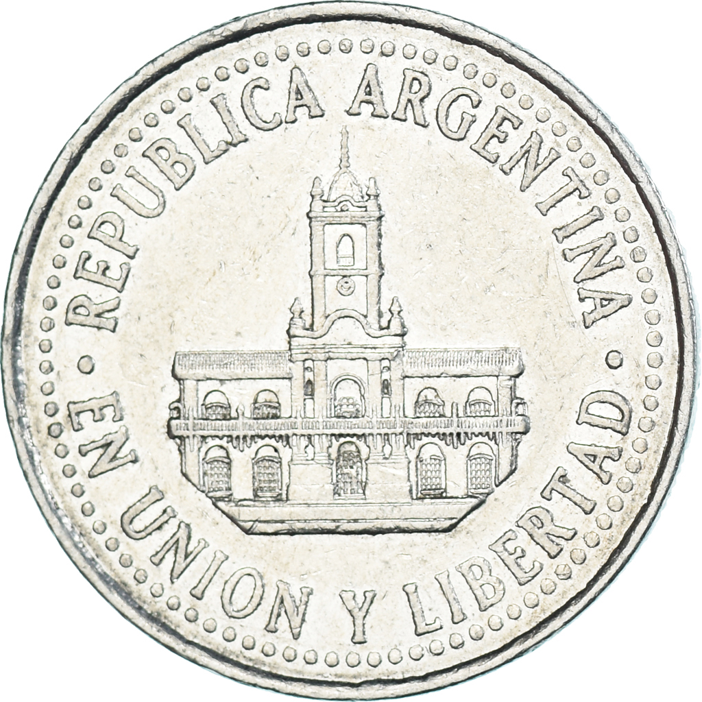 Coin, Argentina, 25 Centavos, 1996