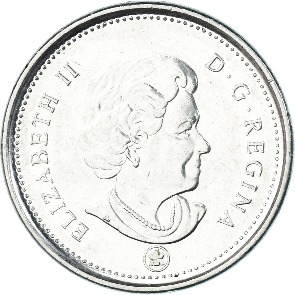 Coin, Canada, 5 Cents, 2008