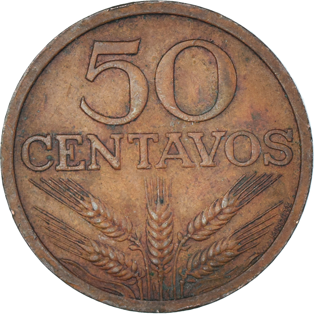 Coin, Portugal, 50 Centavos, 1970