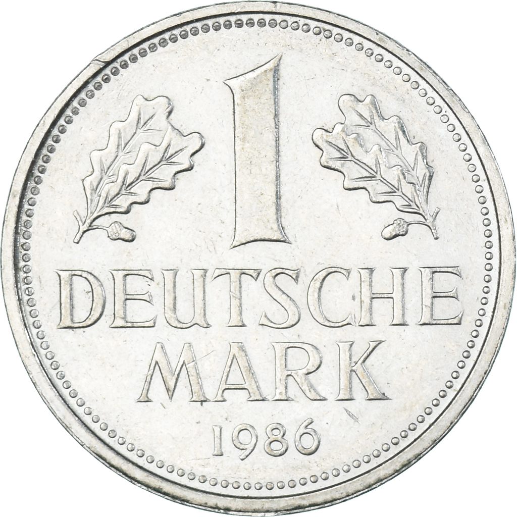 Coin, Germany, Mark, 1986