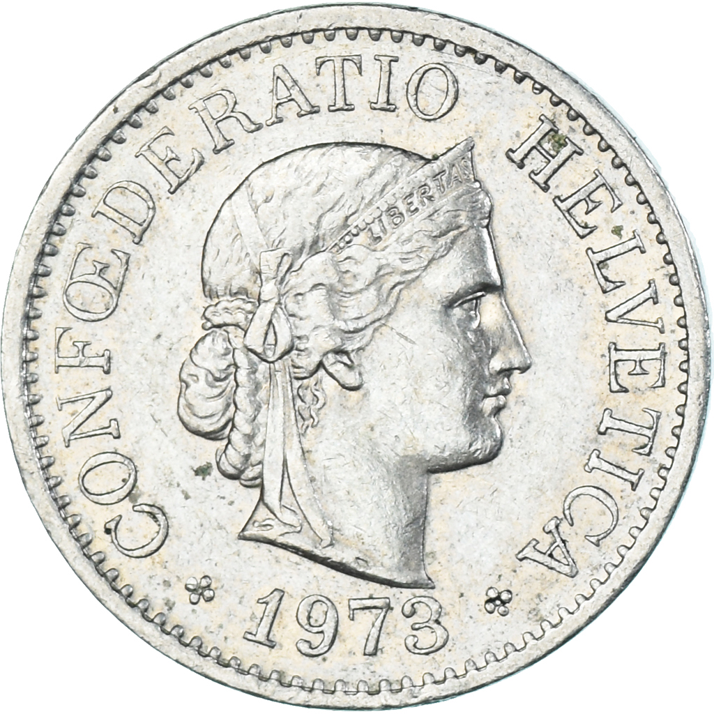 Coin, Switzerland, 10 Rappen, 1973