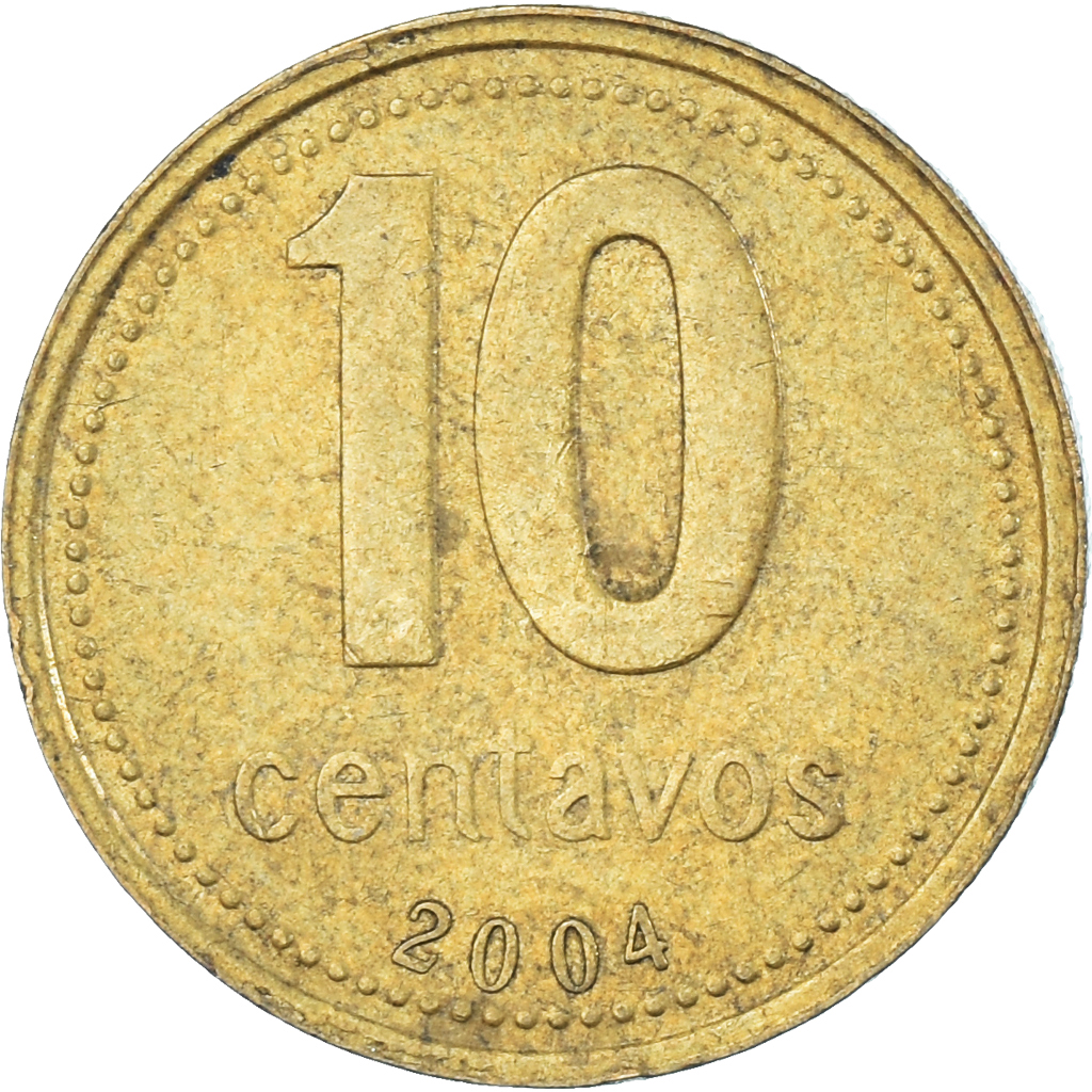 Coin, Argentina, 10 Centavos, 2004
