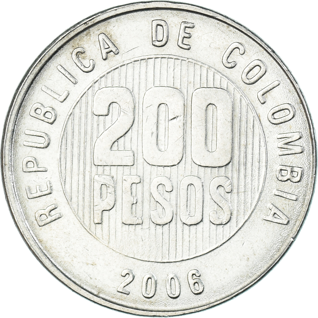 Coin, Colombia, 200 Pesos, 2006