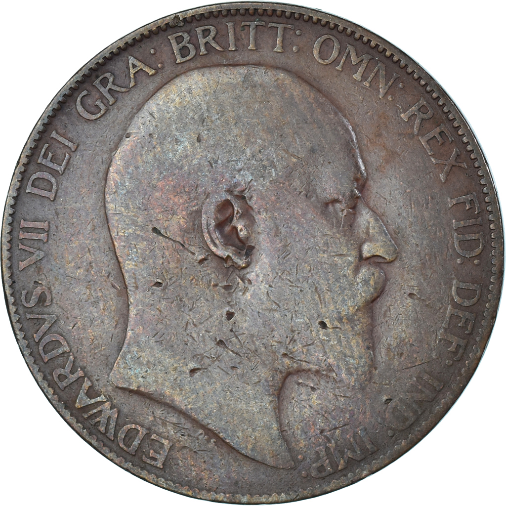 Coin, Great Britain, Penny, 1907