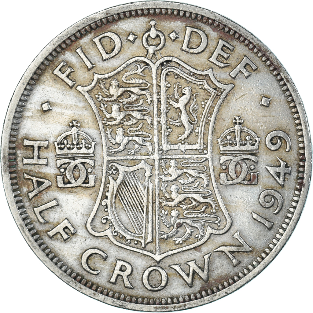 Coin, Great Britain, 1/2 Crown, 1949