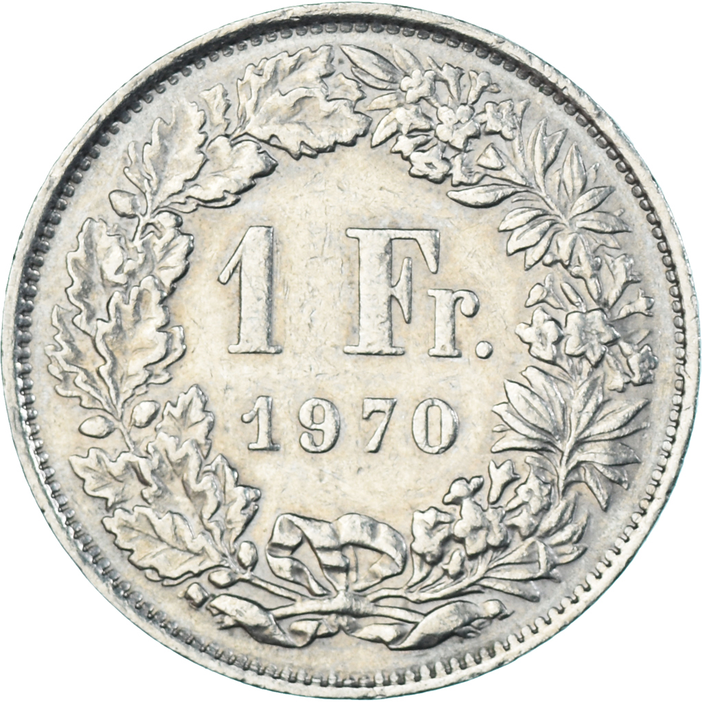 Coin, Switzerland, Franc, 1970