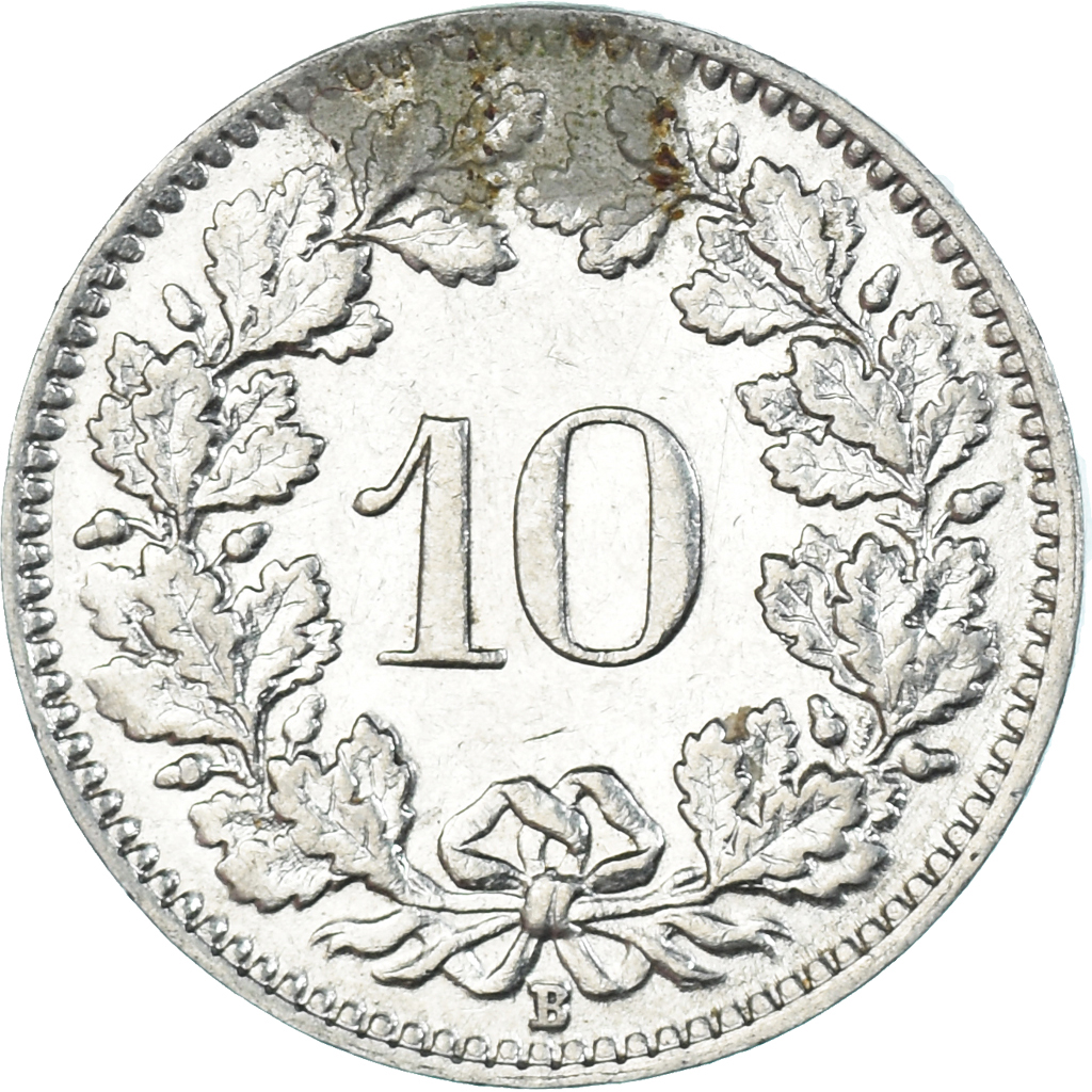 Coin, Switzerland, 10 Rappen, 1939