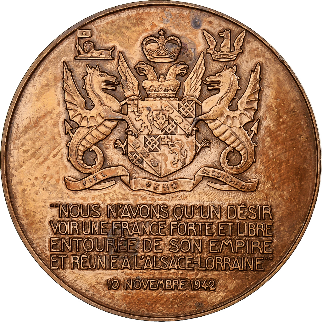 France, Medal, Winston Churchill, MDP, Bronze, Turin, 