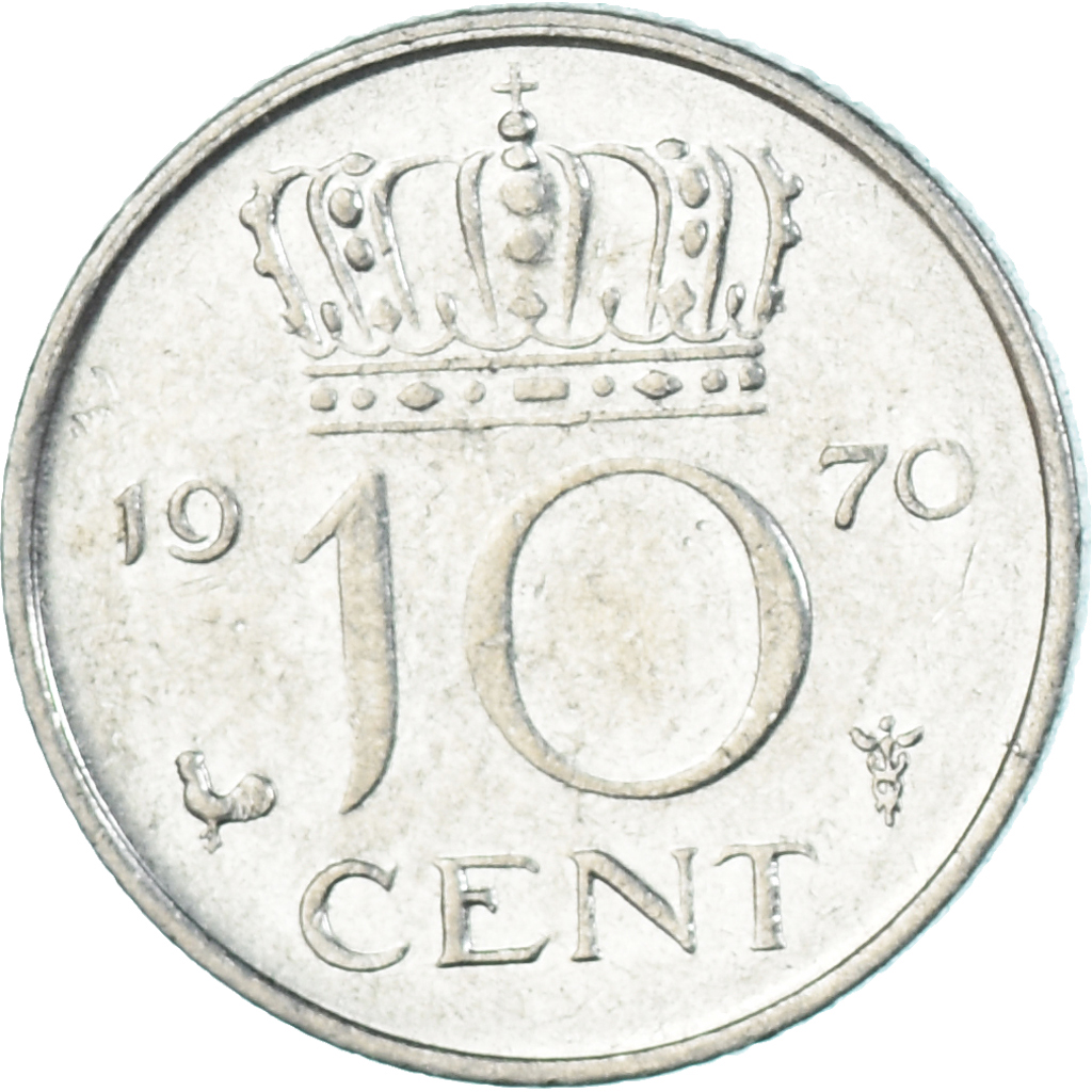 Coin, Netherlands, 10 Cents, 1970