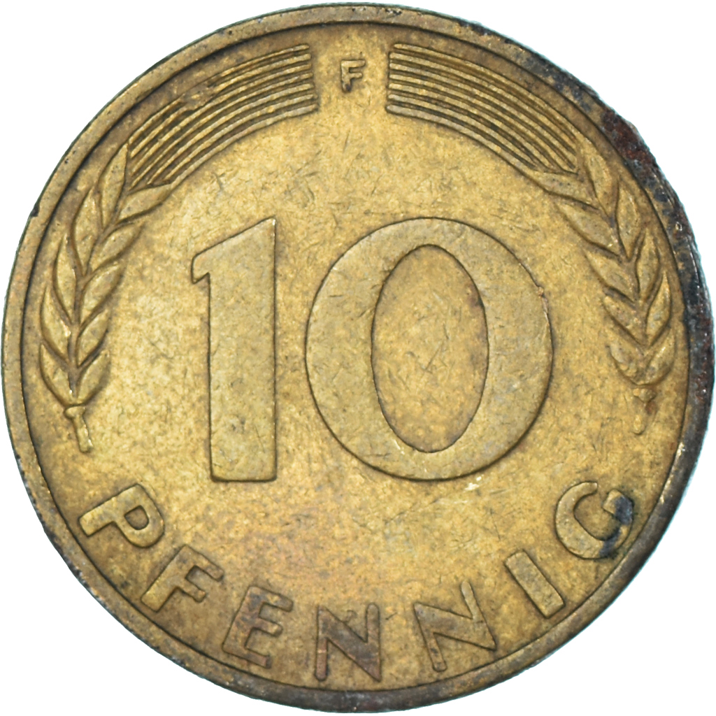 Coin, Germany, 10 Pfennig, 1950