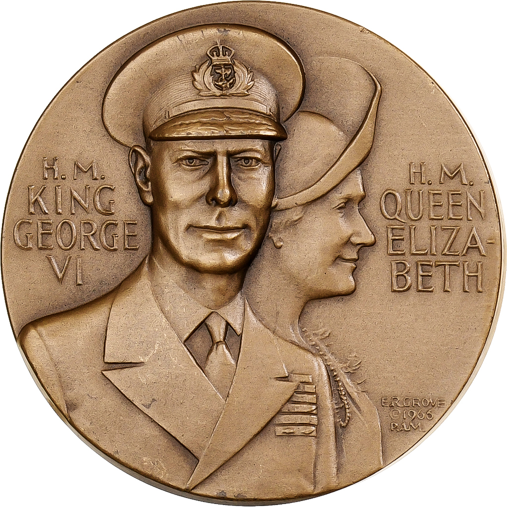 United States, Medal, George VI and Elizabeth, Air Battle of Britain, 1966