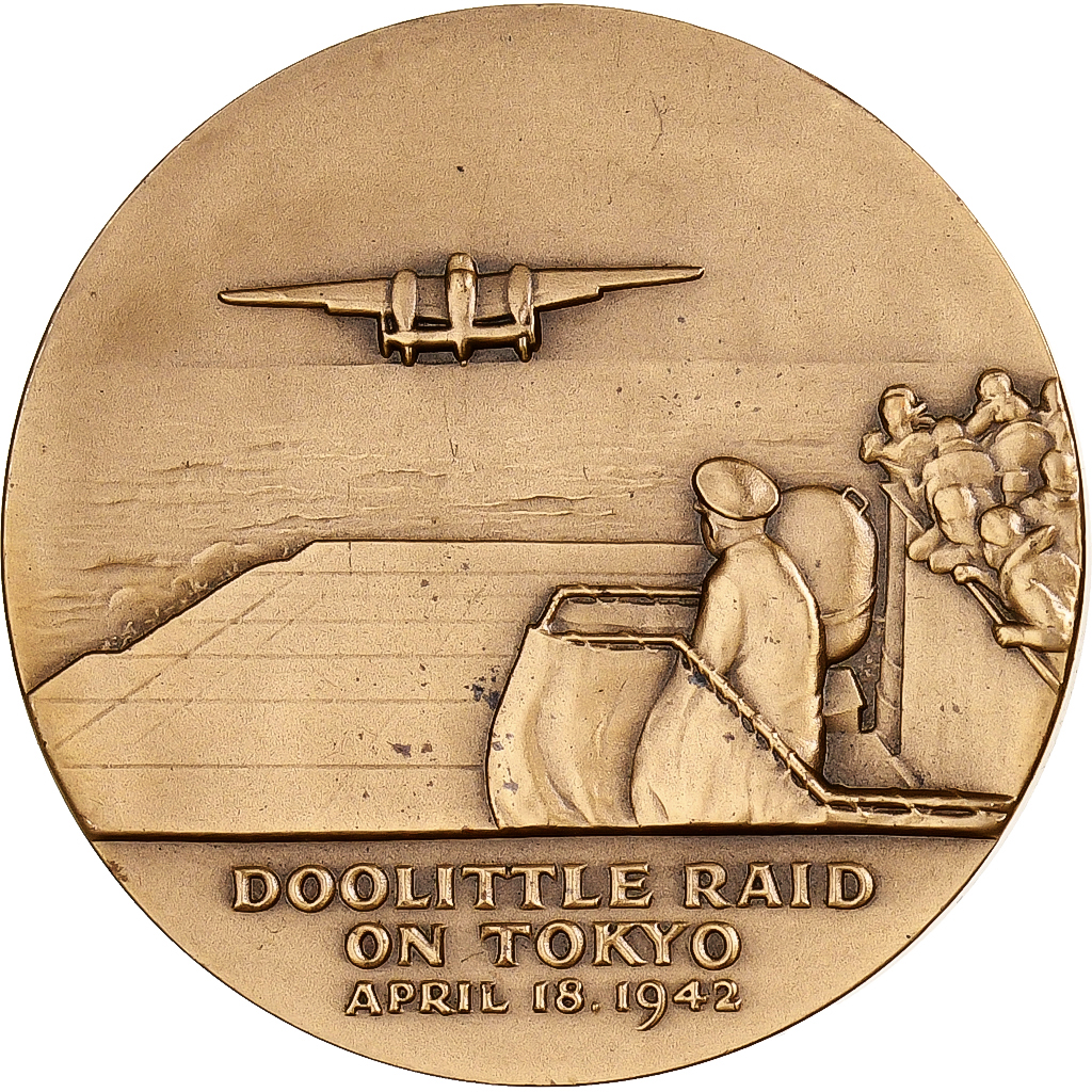 United States, Medal, James H. Doolittle, Raid on Tokyo, 1967, Medallic Art Co.