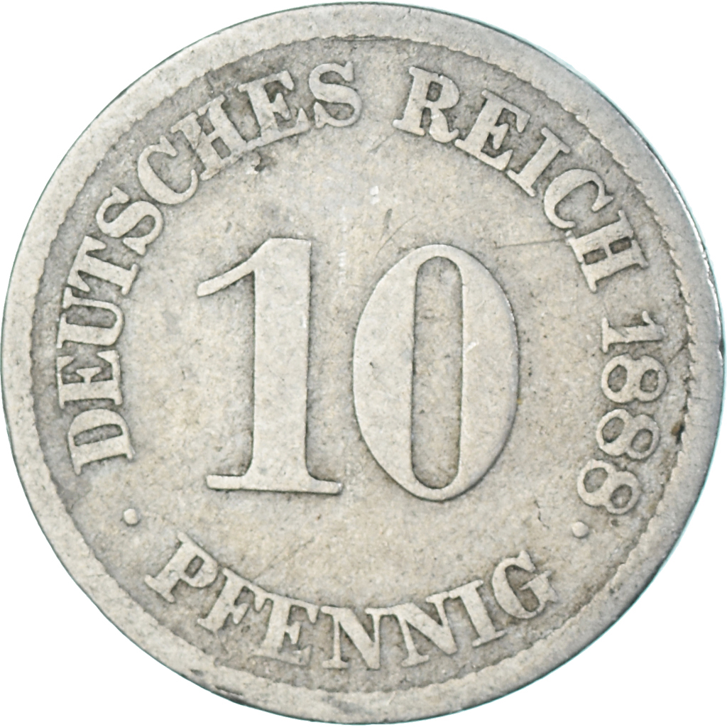 Coin, Germany, 10 Pfennig, 1888