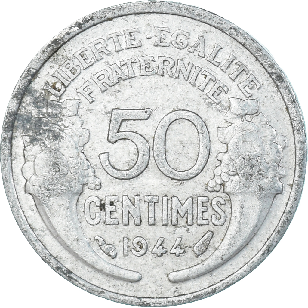 Coin, France, 50 Centimes, 1944