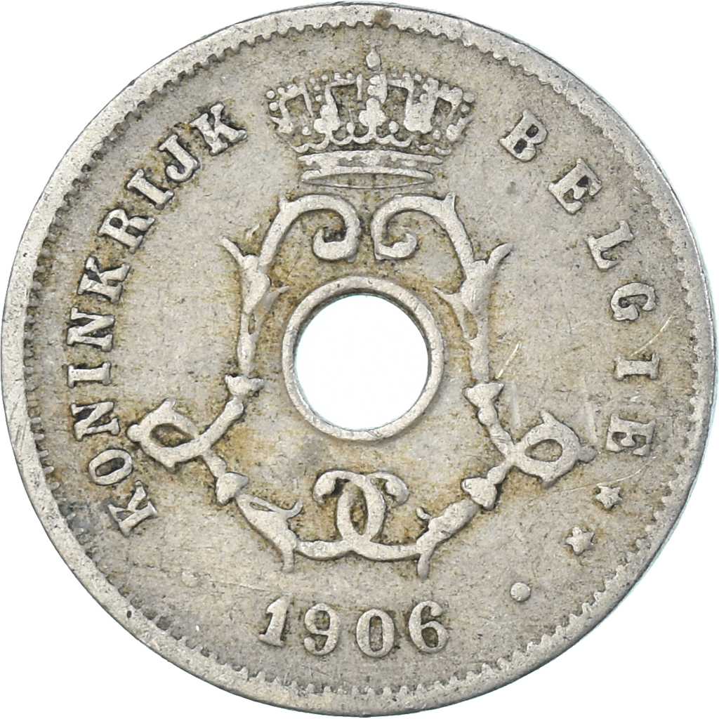Coin, Belgium, 5 Centimes, 1906