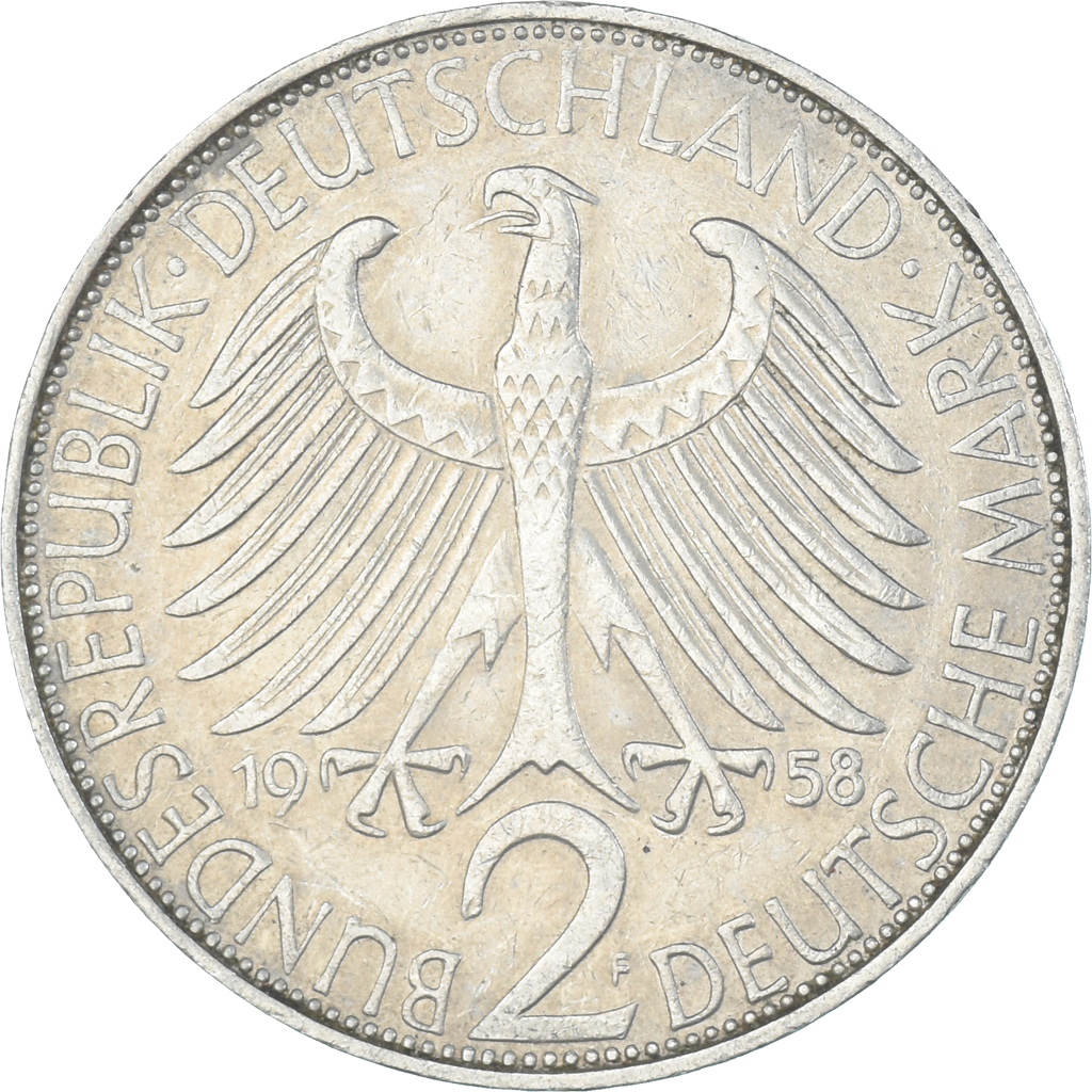 Coin, Germany, 2 Mark, 1958