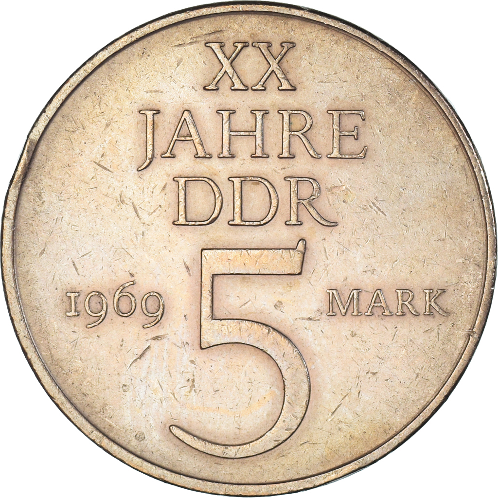 Coin, GERMAN-DEMOCRATIC REPUBLIC, 5 Mark, 1969
