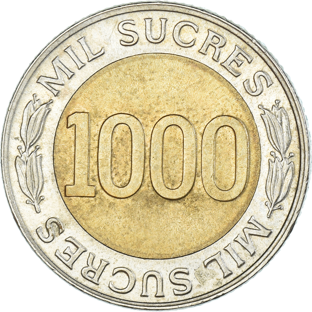 Coin, Ecuador, 1000 Sucres, 1997