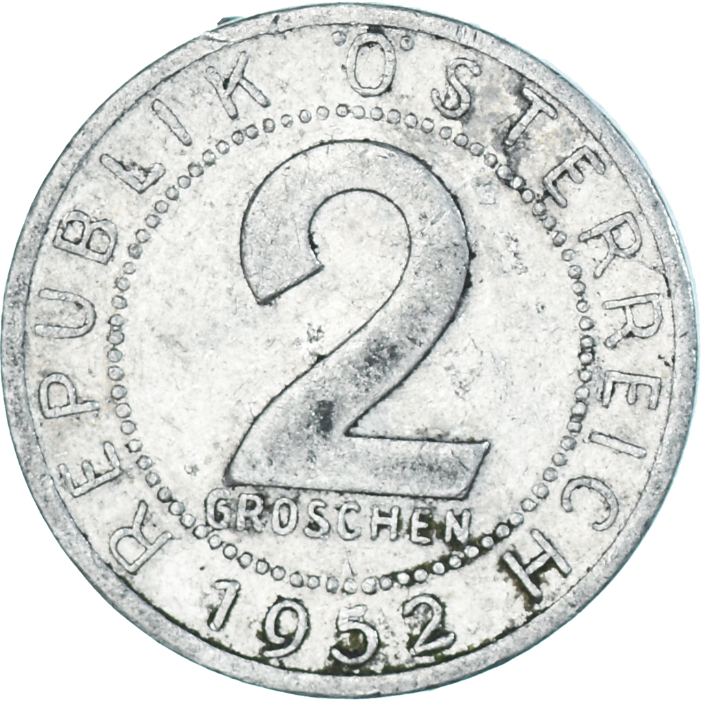 Coin, Austria, 2 Groschen, 1952
