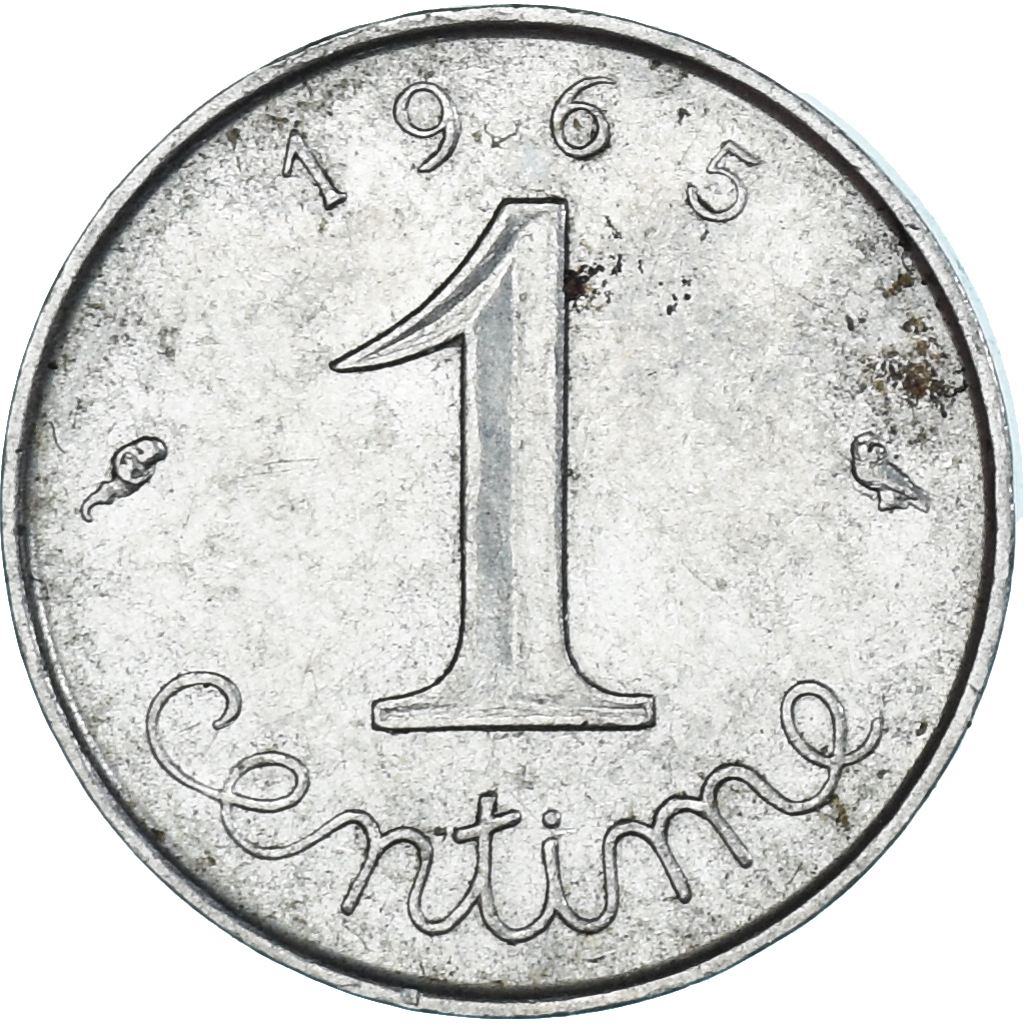Coin, France, Centime, 1965