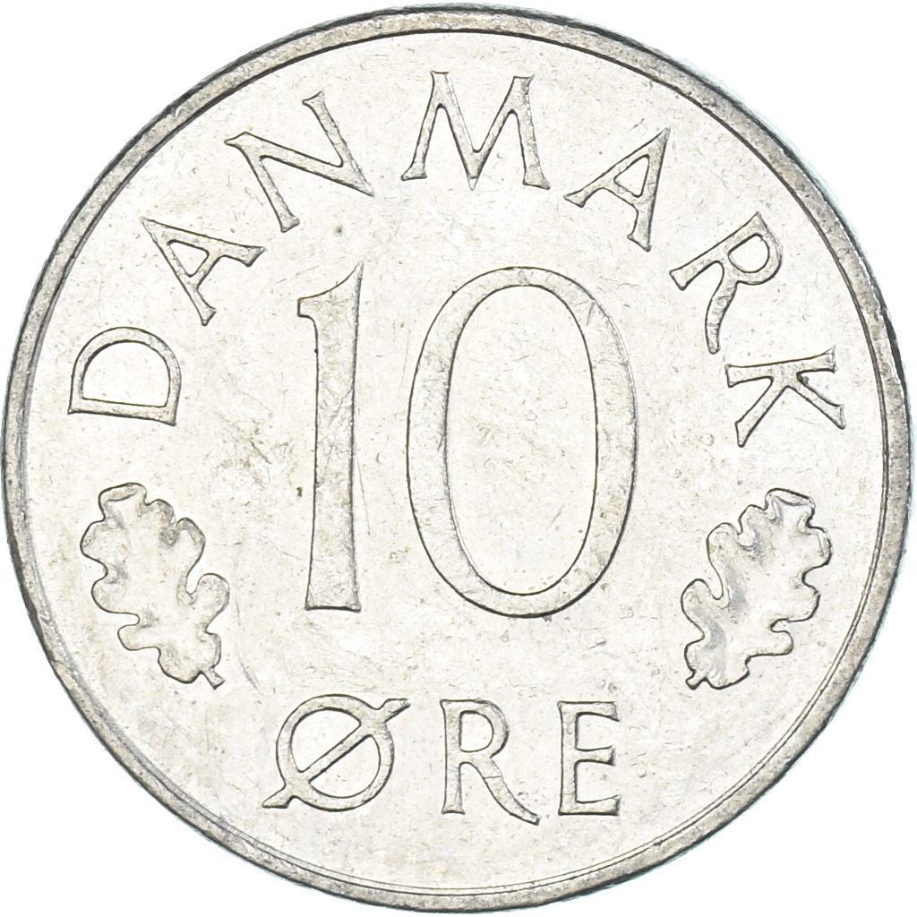 Coin, Denmark, 10 Öre, 1974