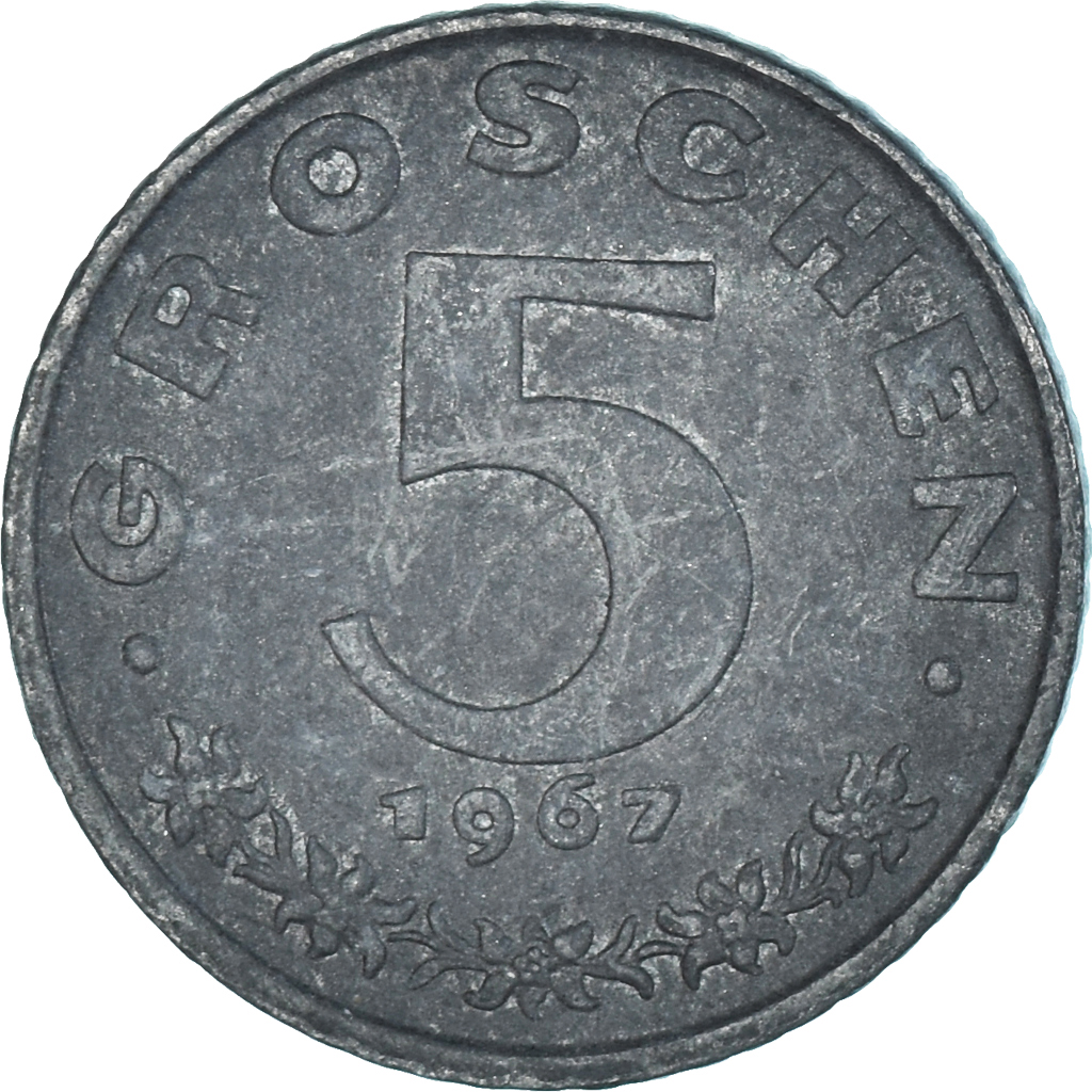 Coin, Austria, 5 Groschen, 1967