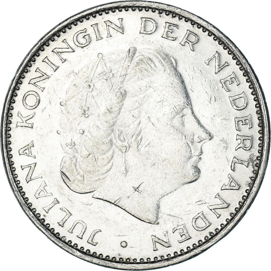 Coin, Netherlands, 2-1/2 Gulden, 1972