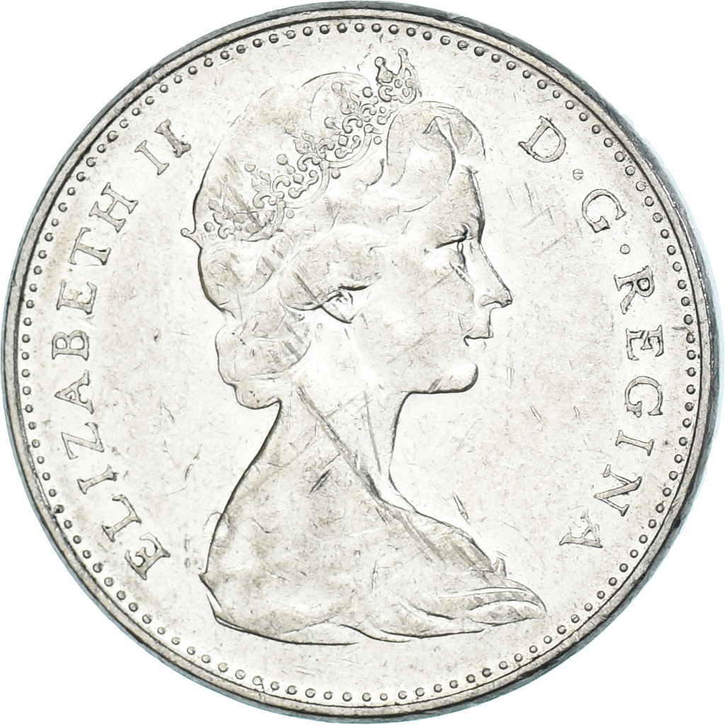 Coin, Canada, 5 Cents, 1966