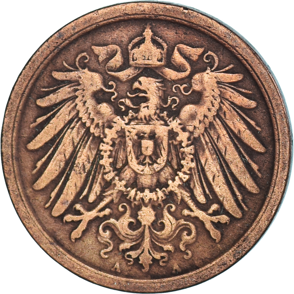 Coin, Germany, 2 Pfennig, 1906