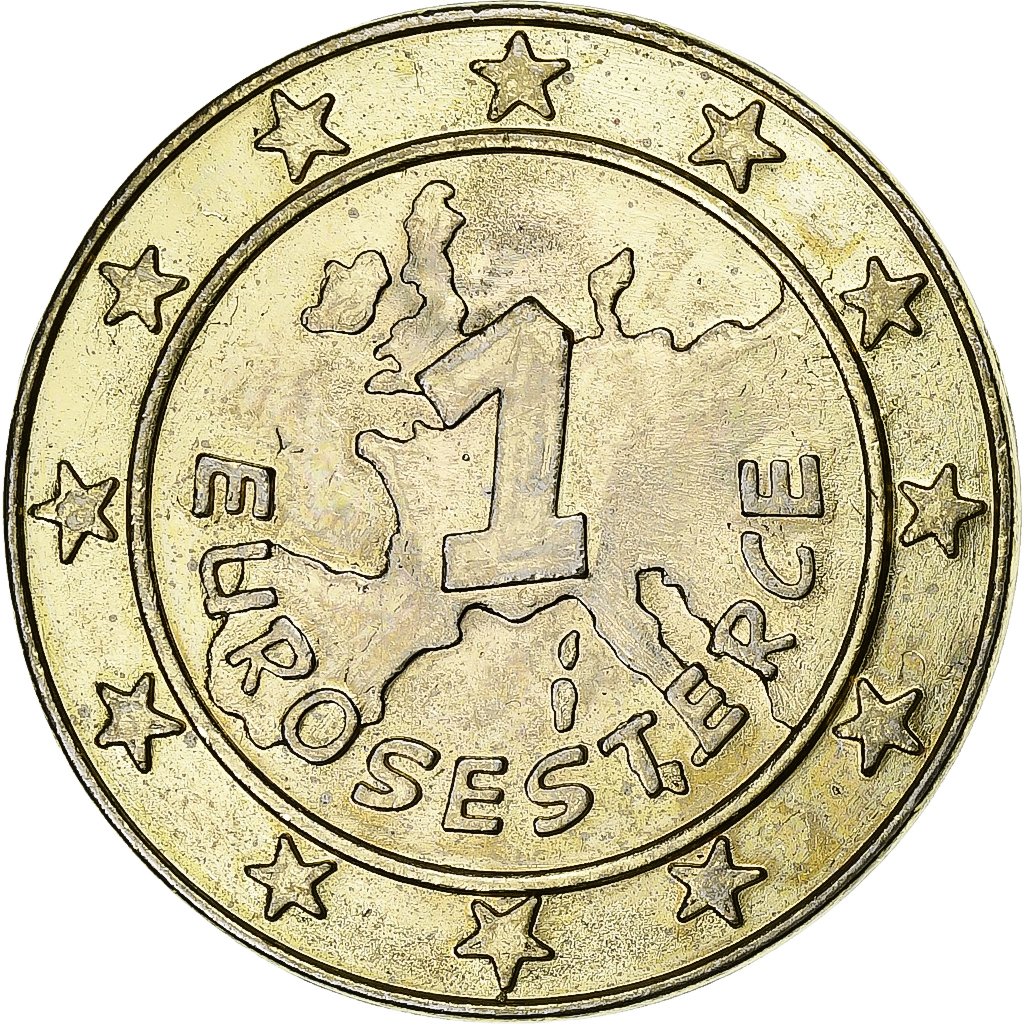 France, 1 Eurosesterce, Nutella - Astérix, 1999, Brass, 
