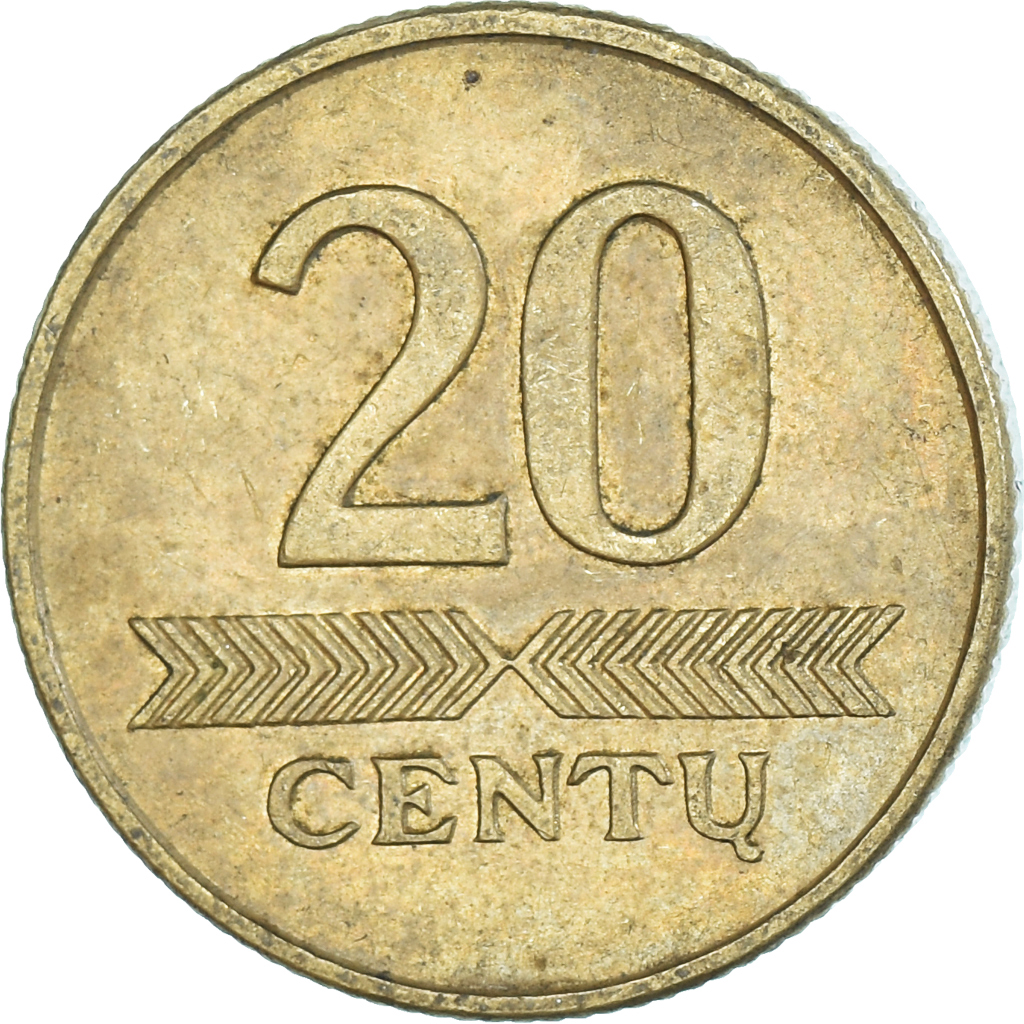 Coin, Lithuania, 20 Centu, 1998