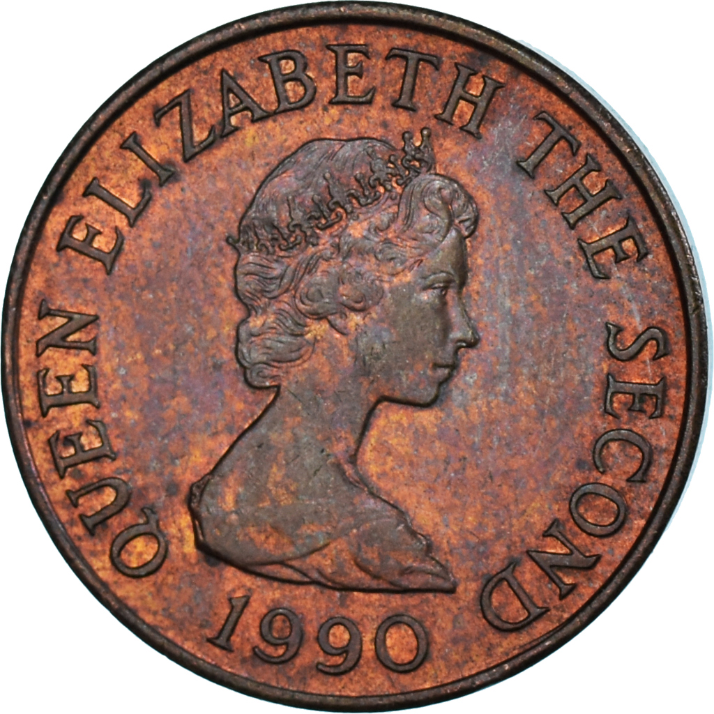 Coin, Jersey, Penny, 1990