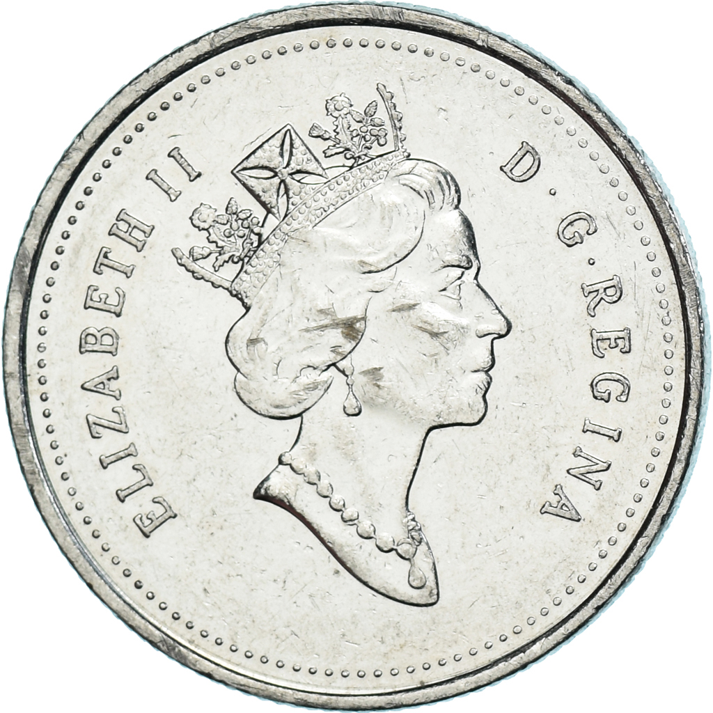 Coin, Canada, 25 Cents, 1995