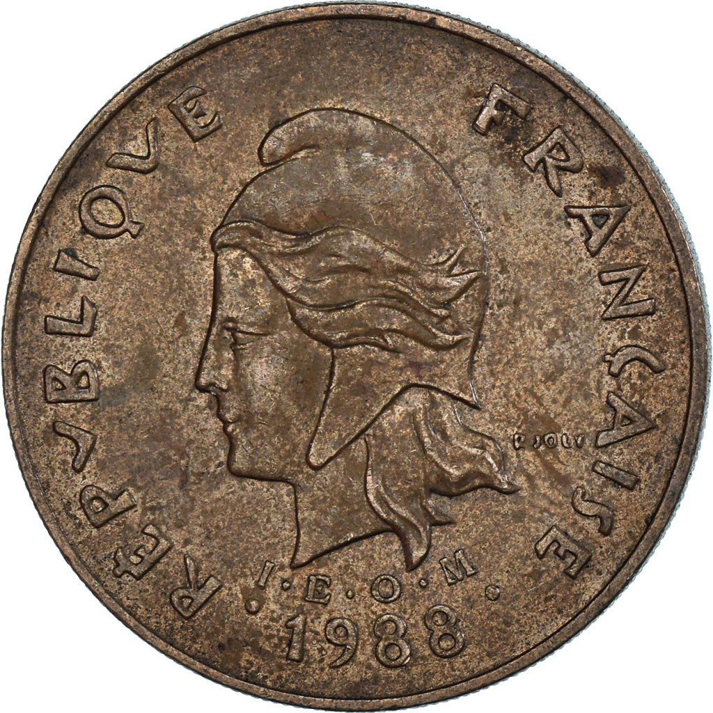 Monnaie, Polynésie française, 100 Francs, 1988