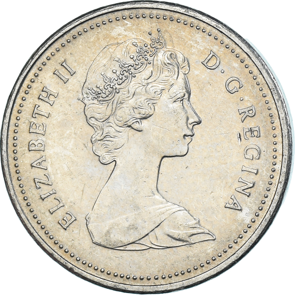 Coin, Canada, 5 Cents, 1986