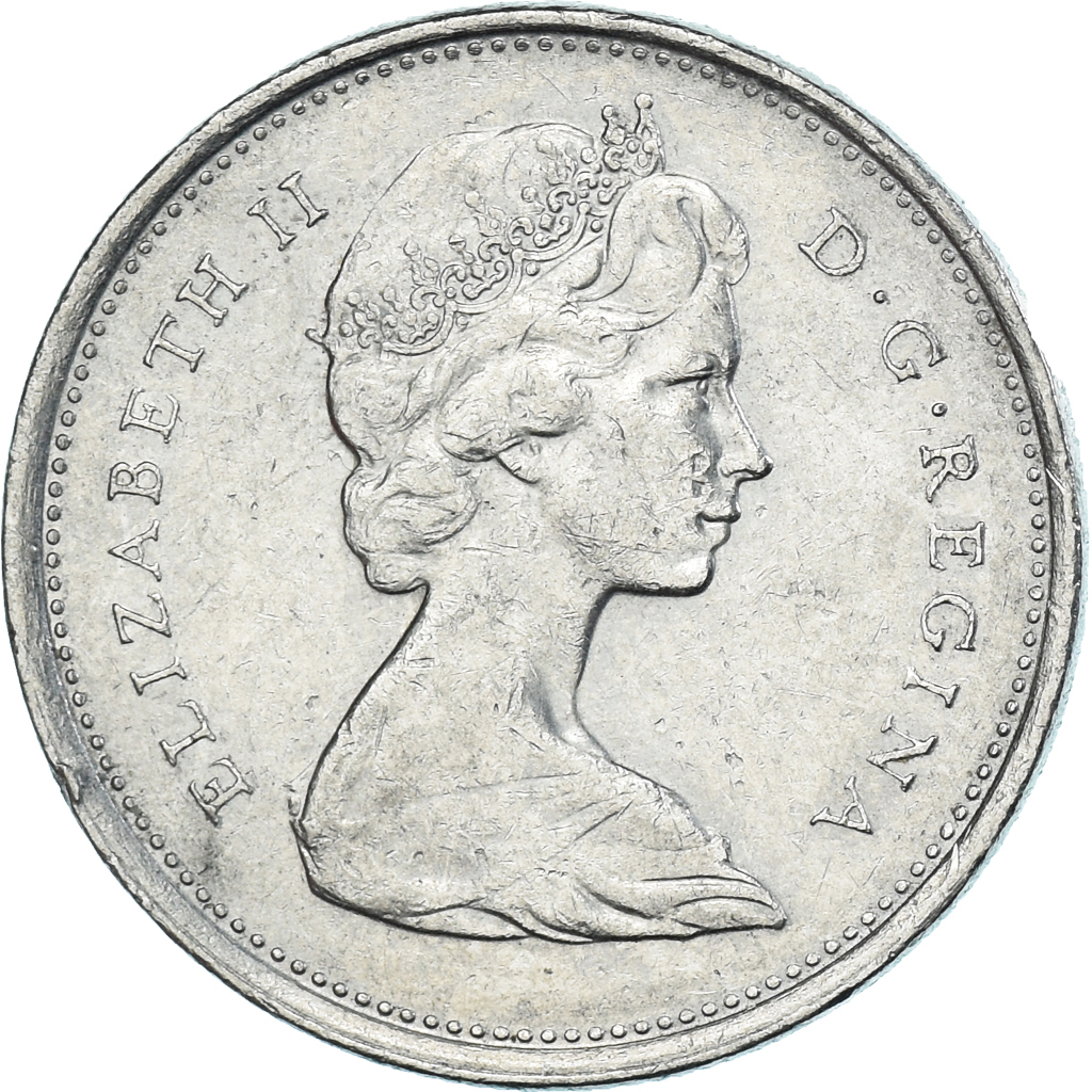 Coin, Canada, 25 Cents, 1975