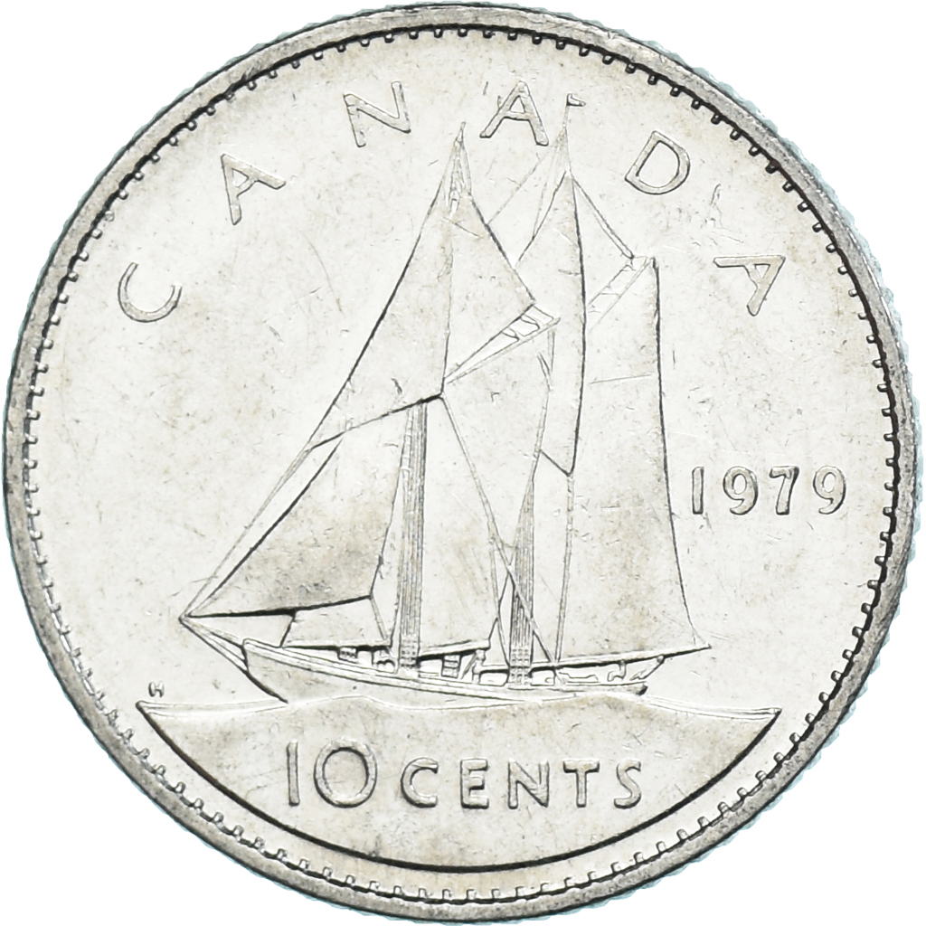 Coin, Canada, 10 Cents, 1979