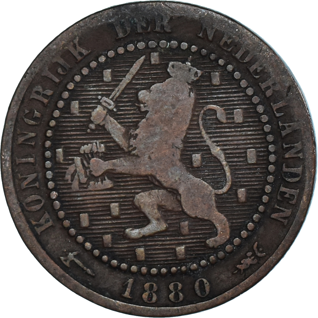 Coin, Netherlands, Cent, 1880