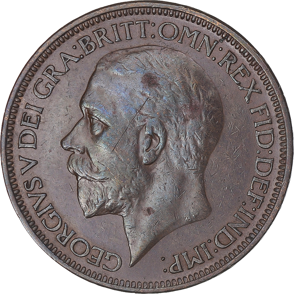 Coin, Great Britain, 1/2 Penny, 1927