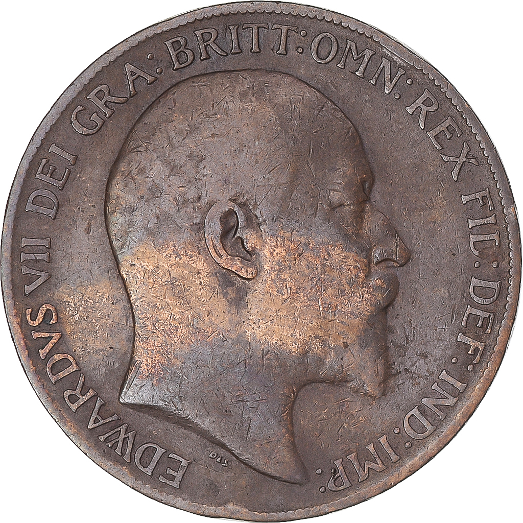Coin, Great Britain, Penny, 1910