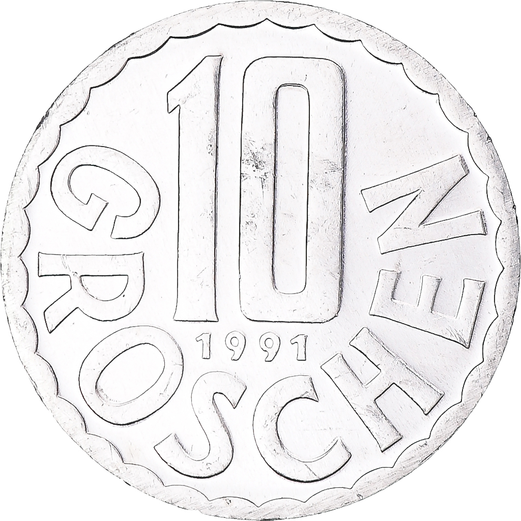 Coin, Austria, 10 Groschen, 1991